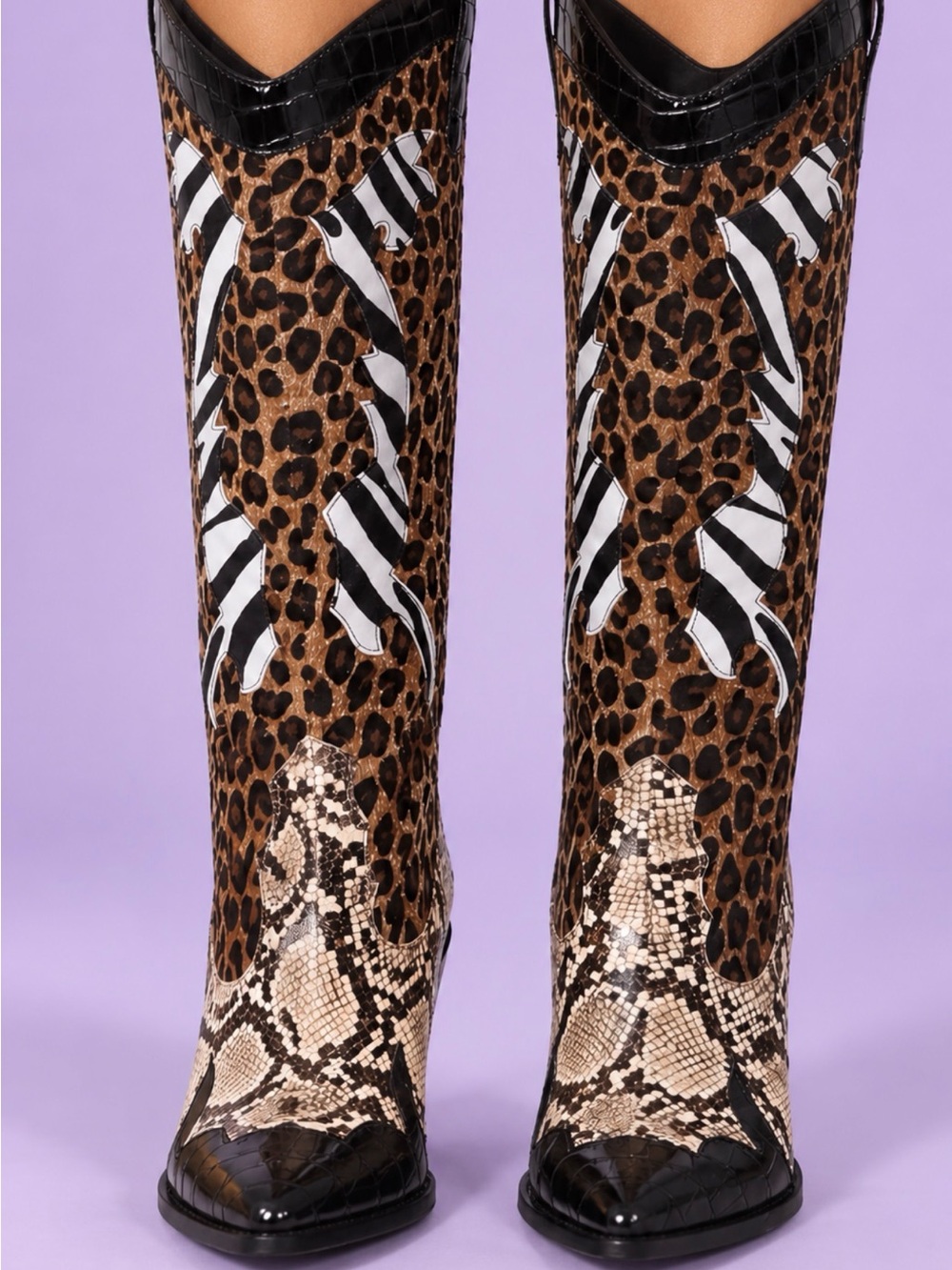 Gorgeous Animal Print Western Boots size 10